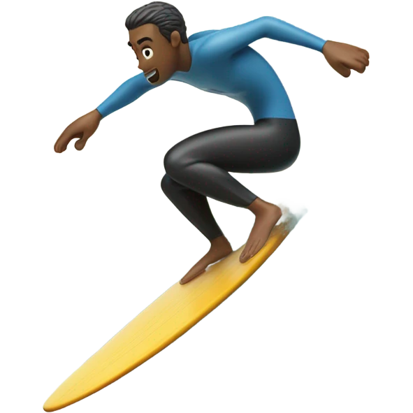 Surfer in big wave emoji