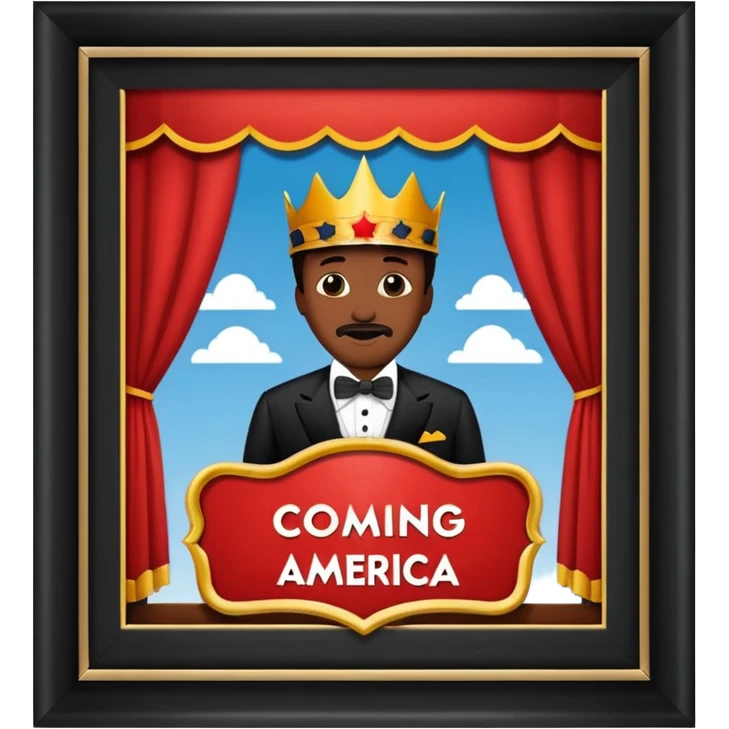 The movie coming to America emoji