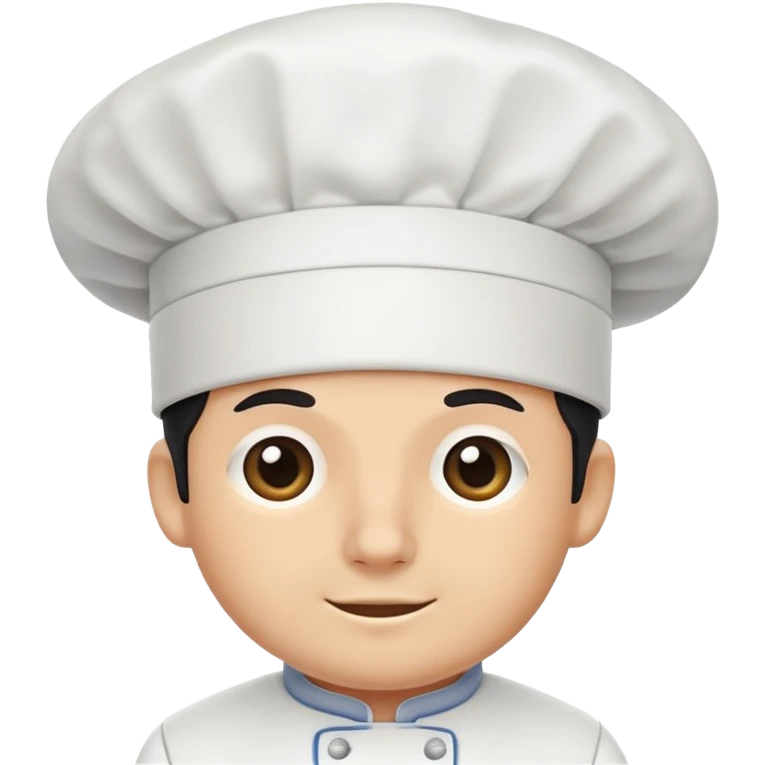 A chef's hat in black emoji