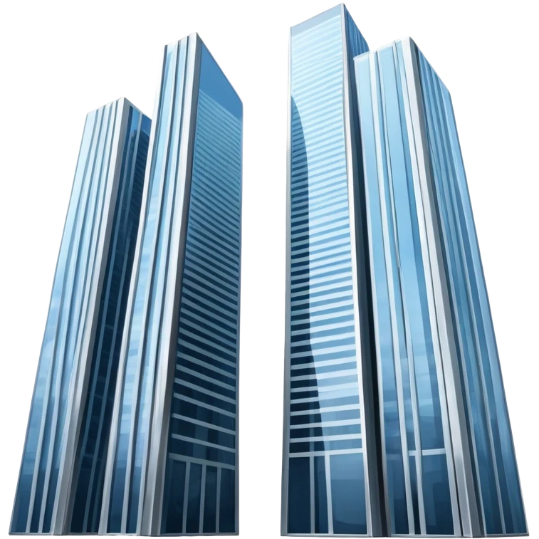 two tall skyscrapers side by side emoji