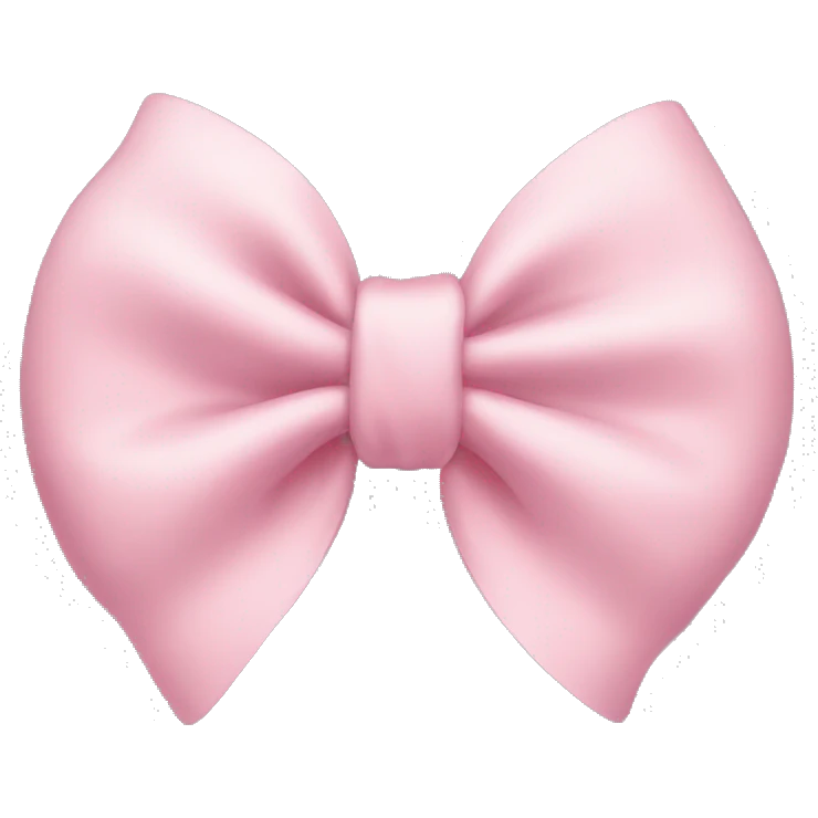 light pink bow emoji