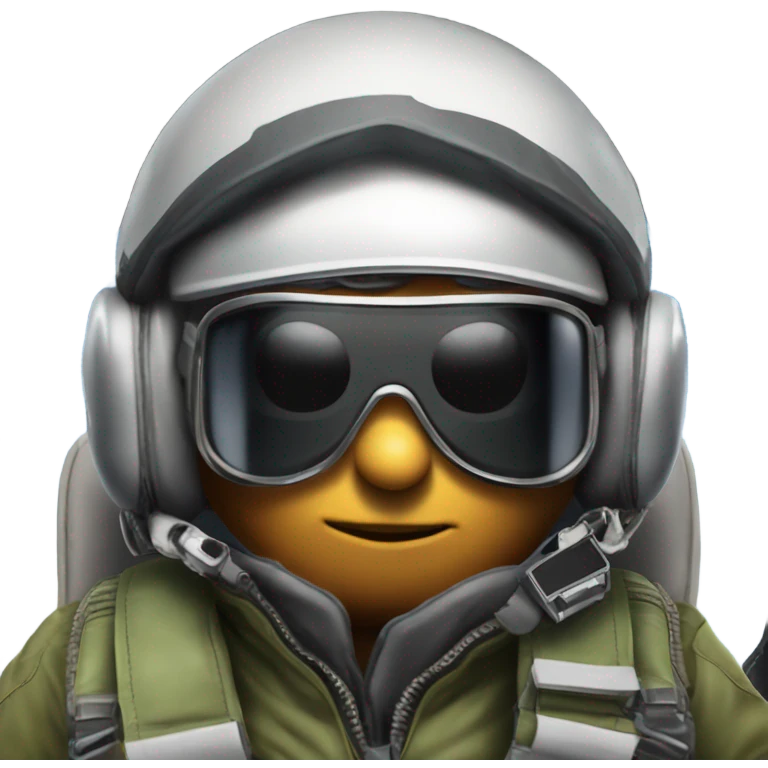 Maverick top gun in the plane emoji