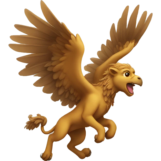 Griffin flying emoji