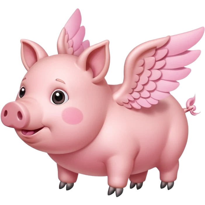 Flying pig  emoji