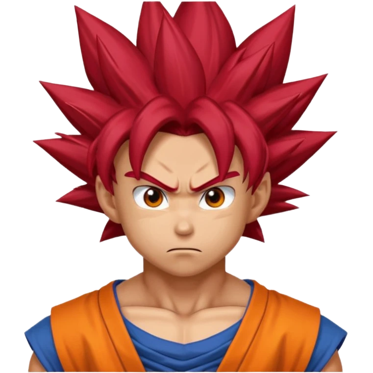 Goku super sayian god emoji