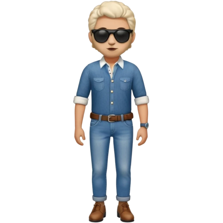 🐑+👔👞🕶️👖 emoji