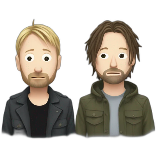 thom yorke and kurt cobaine emoji