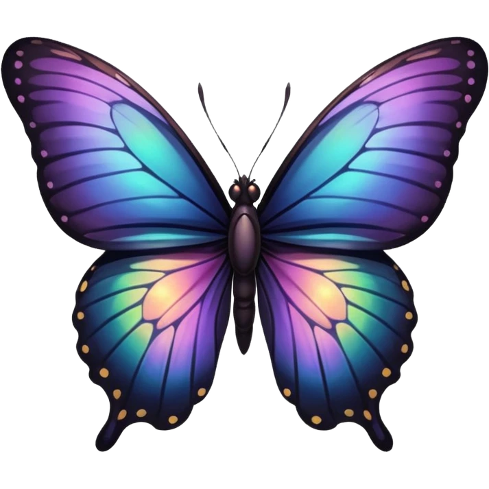 Dark but attractive butterfly emoji emoji