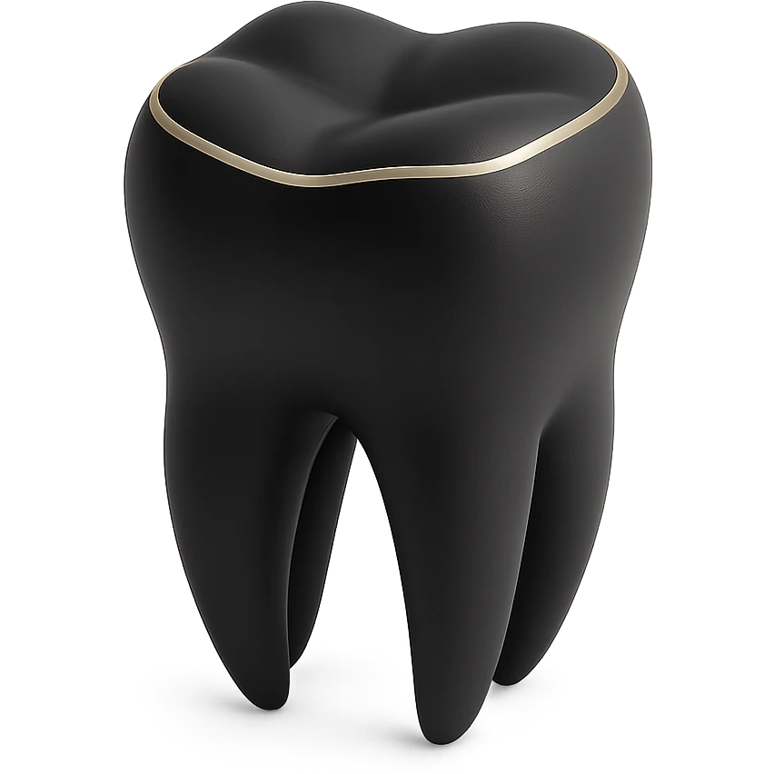 realistic human tooth with subtle shadows emoji