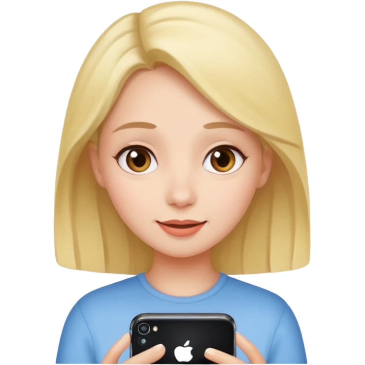 Gurl FaceTiming her friends emoji