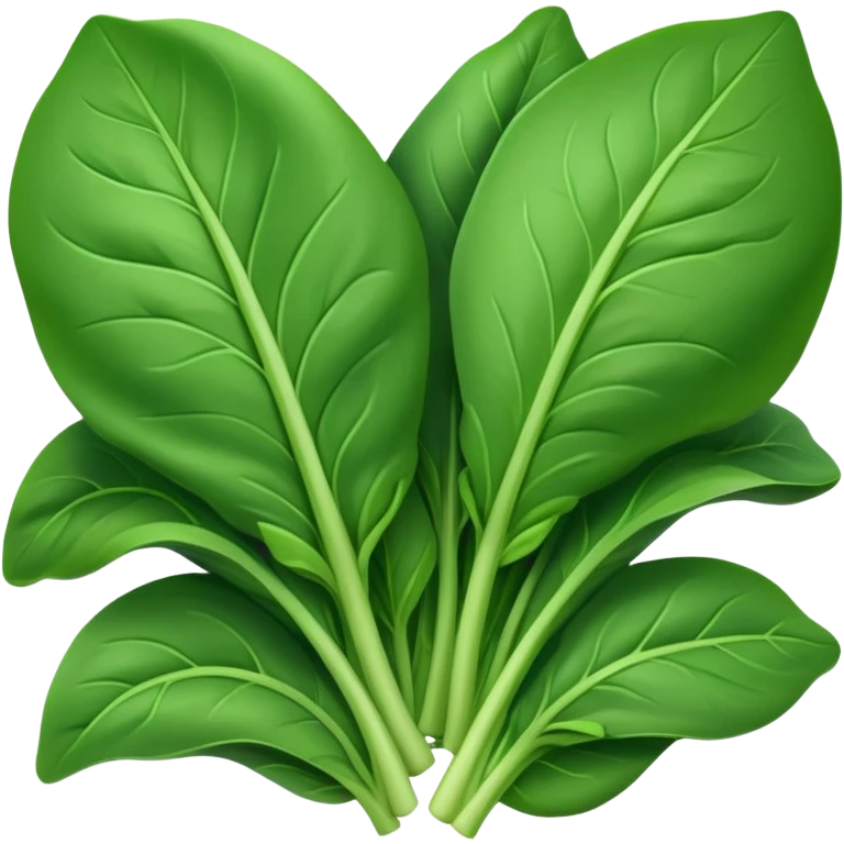 Spinach with êtes emoji