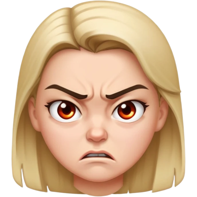 A very mad girls emoji