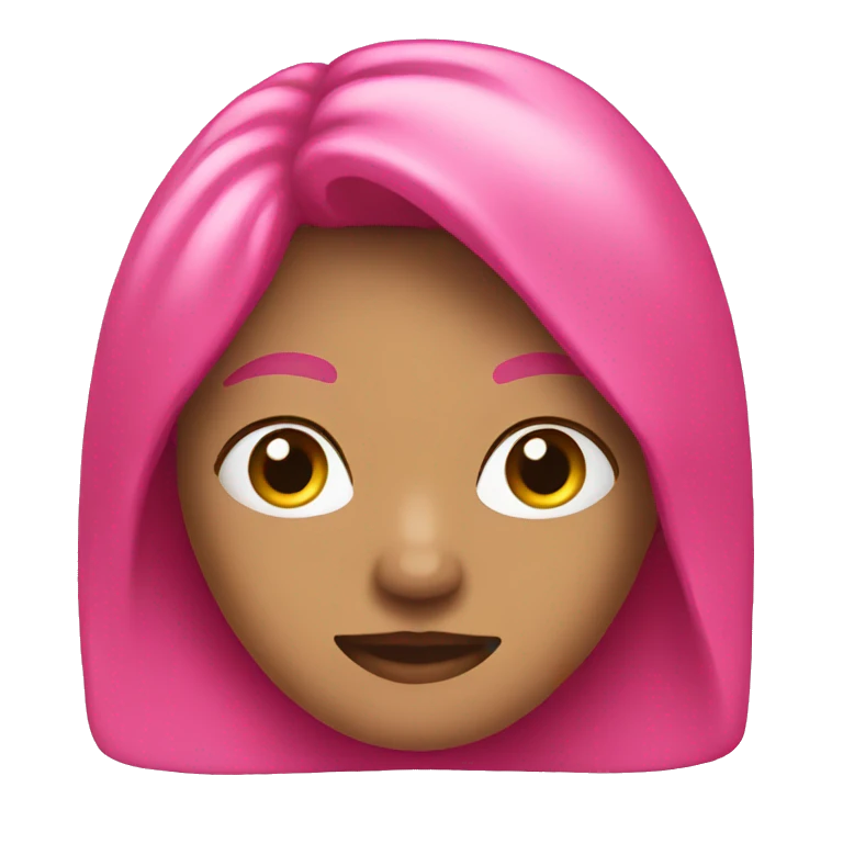 pink color emoji