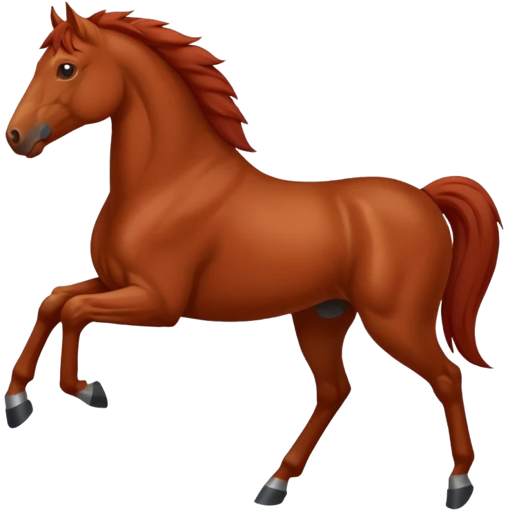 The red horse 2026 emoji