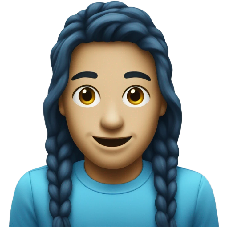 Logo Snapchat in blue  emoji