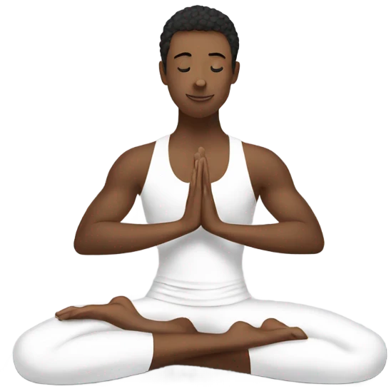 White yoga mat emoji