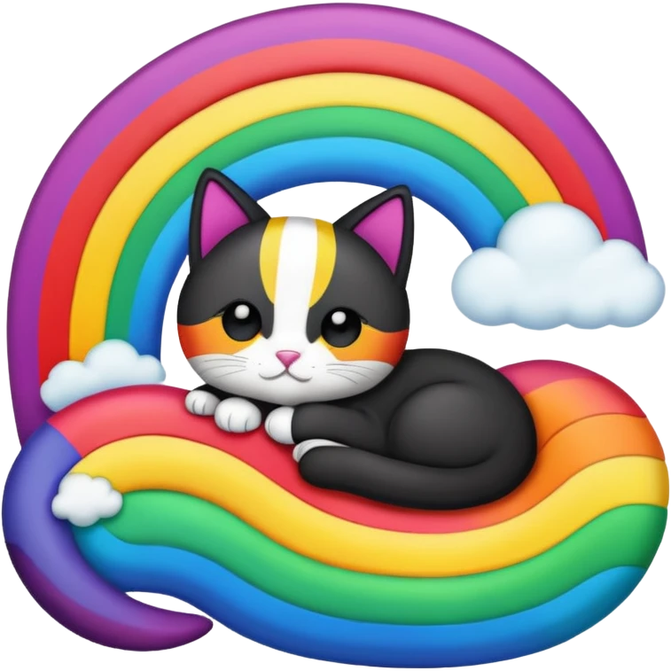 catnap and craftycorn past black rainbow emoji