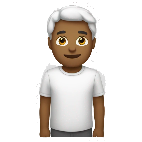 minimalistic white solo emoji
