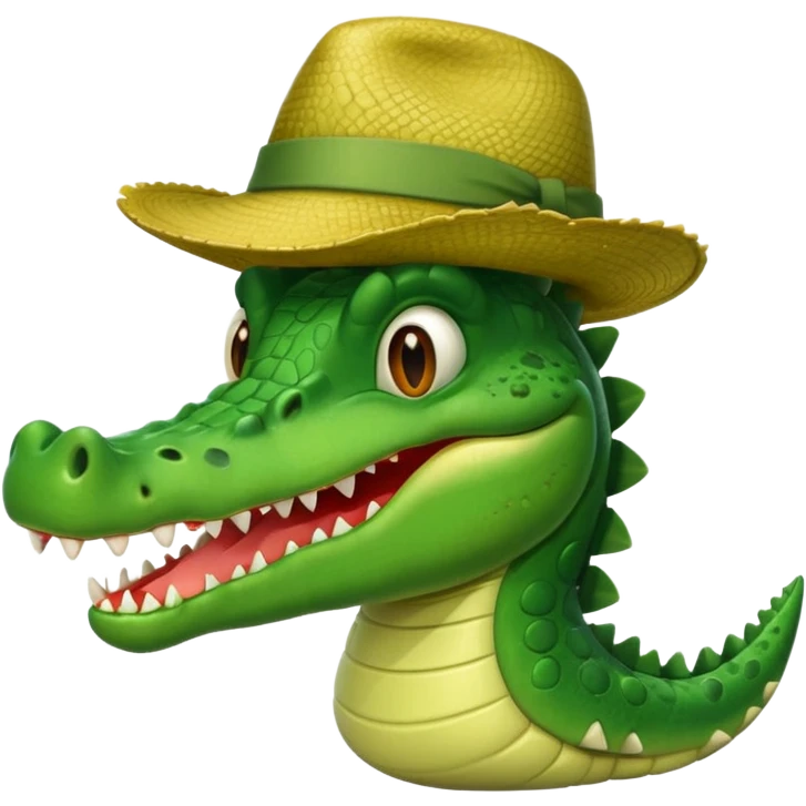 crocodile in hats emoji
