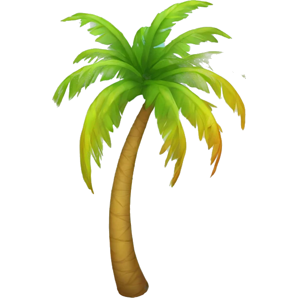 rainbow palm tree emoji