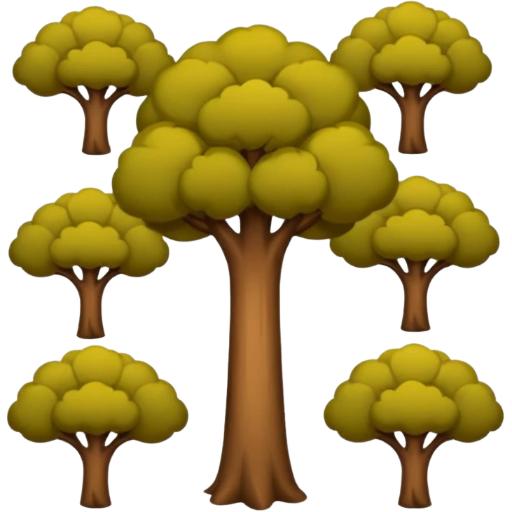 Folhas de árvore soltas caindo/voando (sem a árvore) emoji