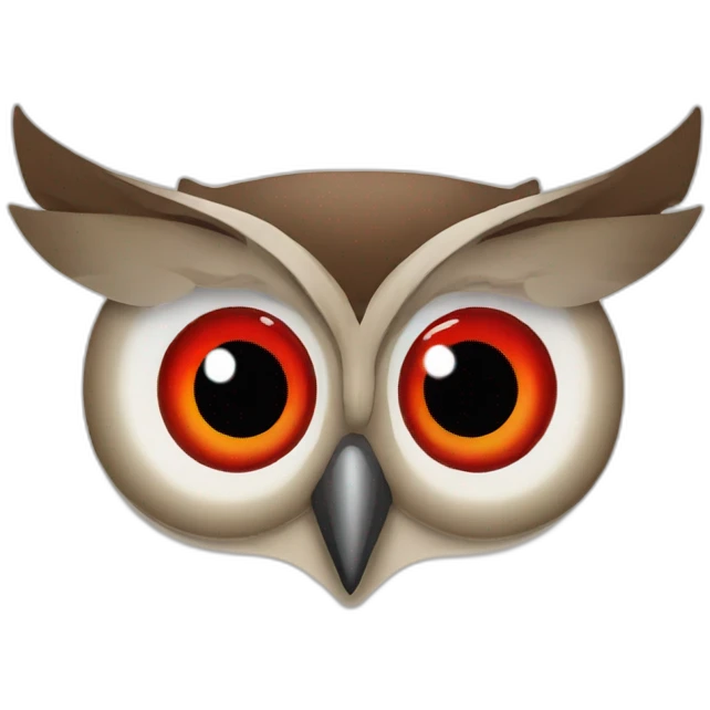 red eye owl emoji