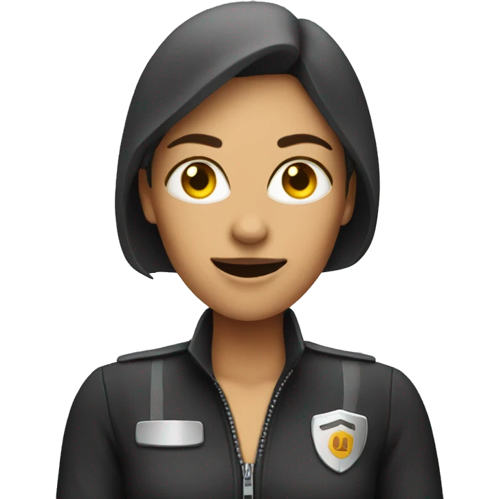 scary female driver emoji