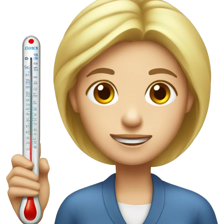woman with Thermometer  emoji