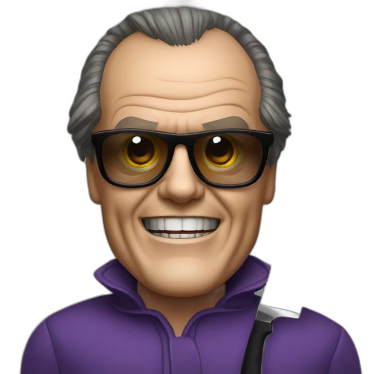 jack nicholson with knife emoji