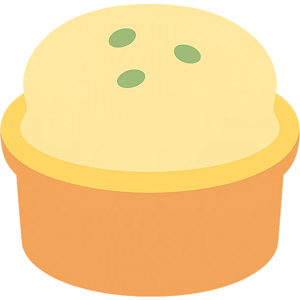 steamed egg flat vector style emoji
