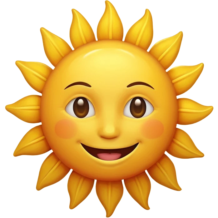 smiling sun emoji emoji