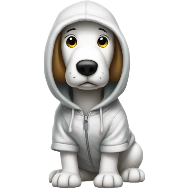 snoopy with hoodie emoji