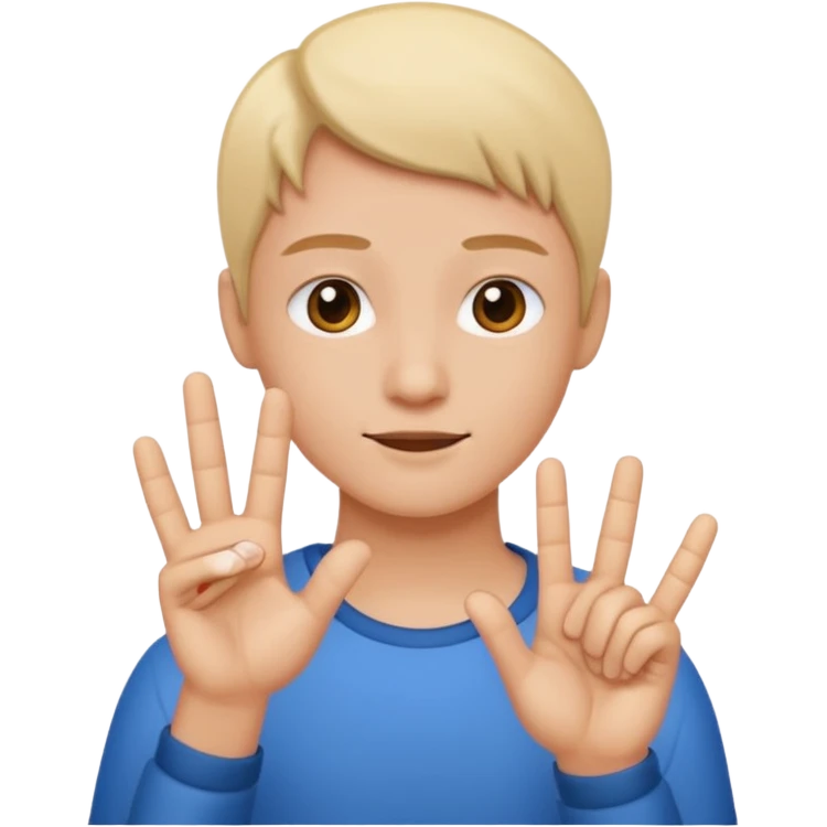 no me gusta alguien con señas de mano  emoji