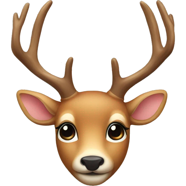 Deer with bow emoji
