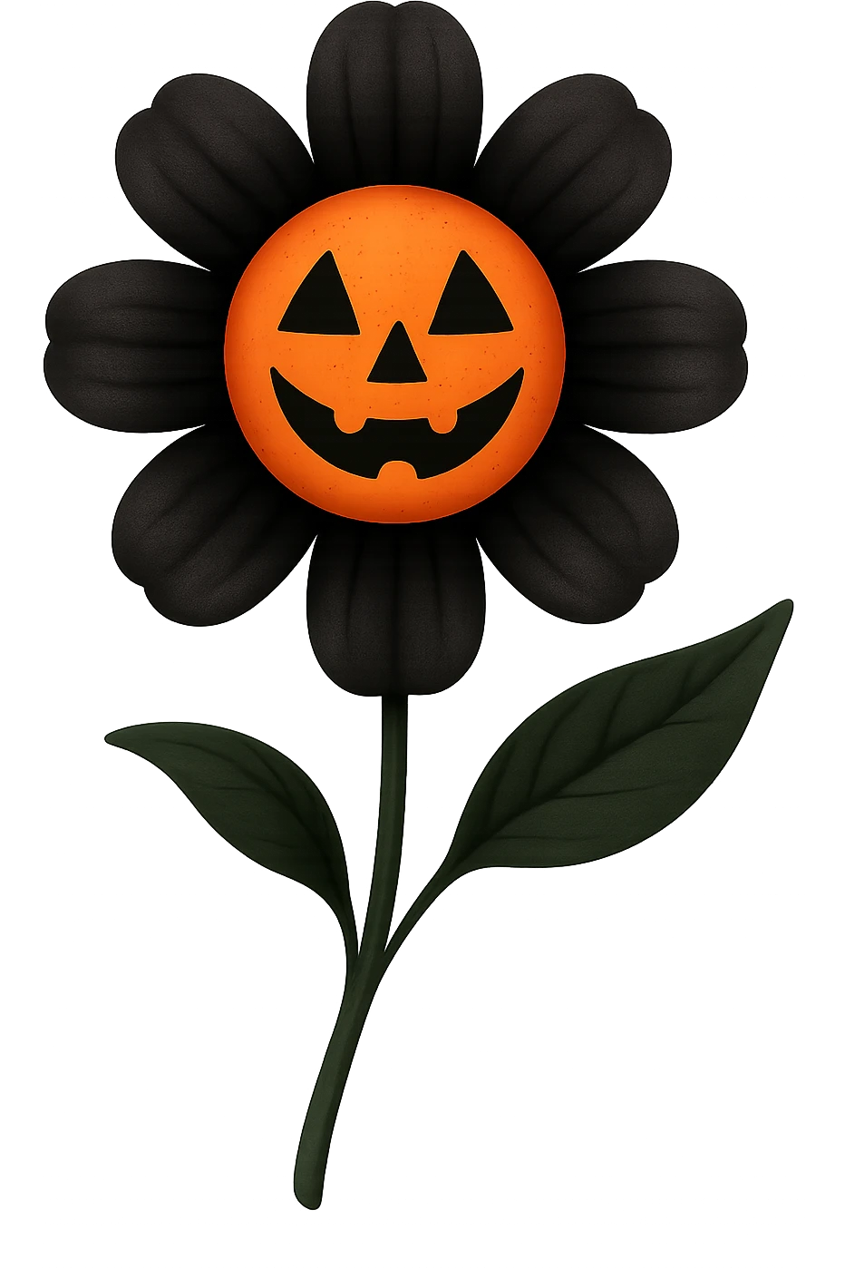 Halloween flower, remove background emoji