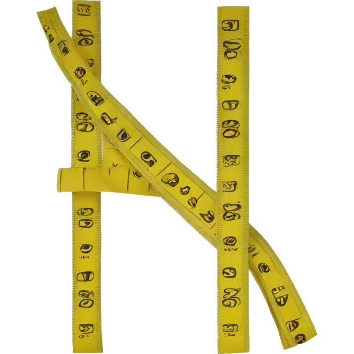 measure tape yellow emoji
