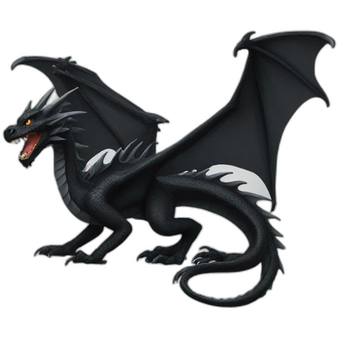 Black dragon emoji