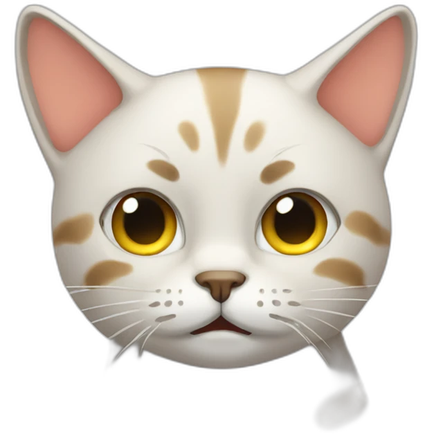 cat sweating emoji