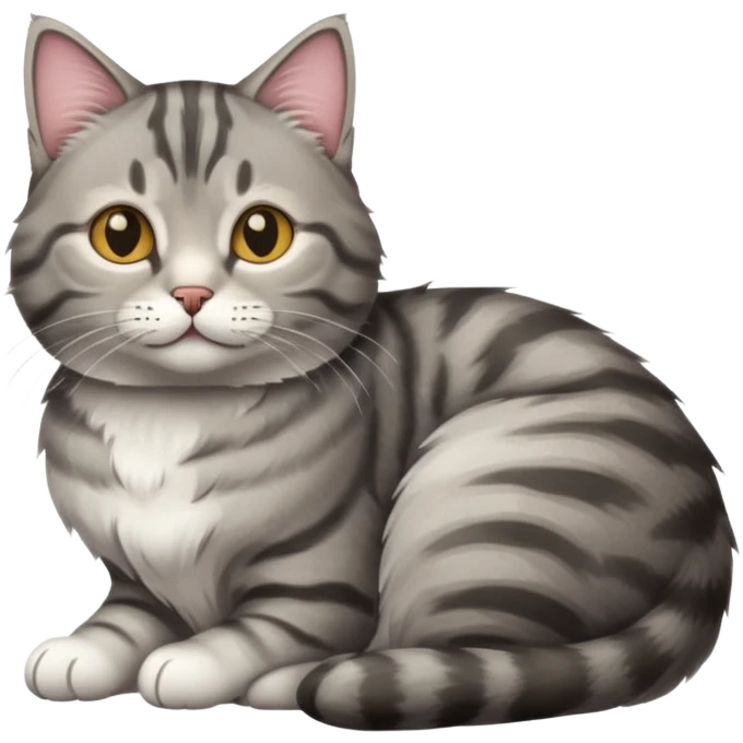 cat loafing with paws tucked under emoji