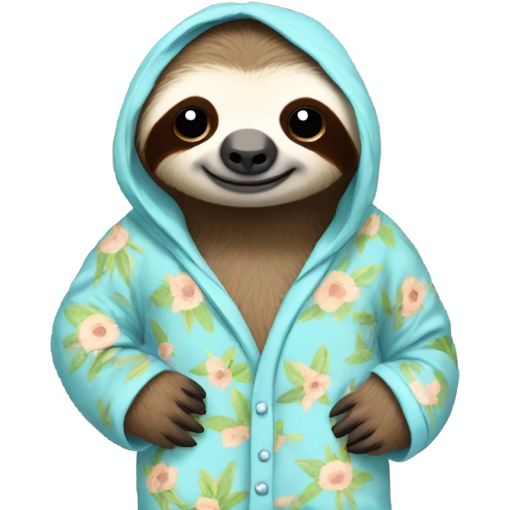 Sloth in pyjamas  emoji