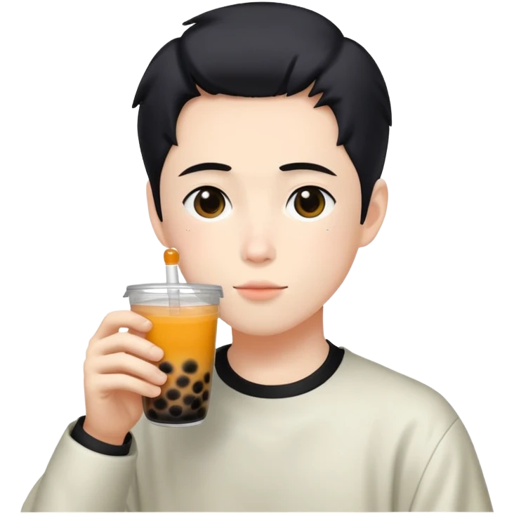 Gojo Satoru drinkîg boba emoji