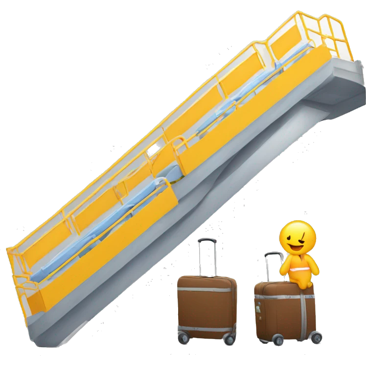 stair car for boarding airplane emoji