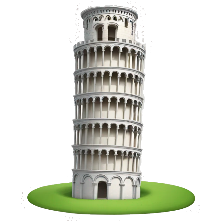 leaning tower of pisa emoji