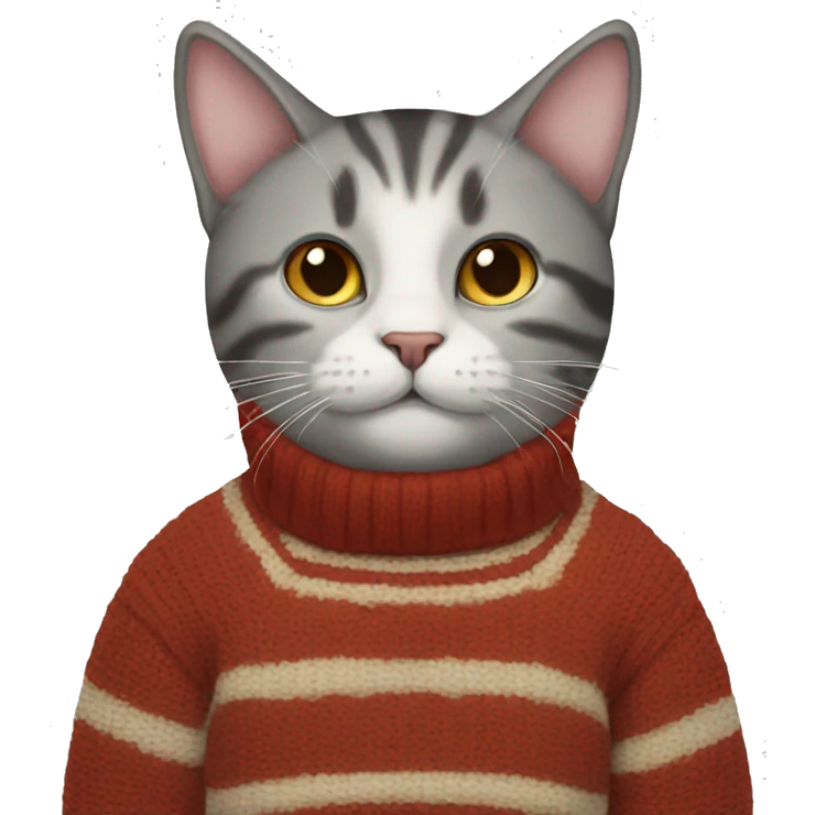 Cat in jumper  emoji