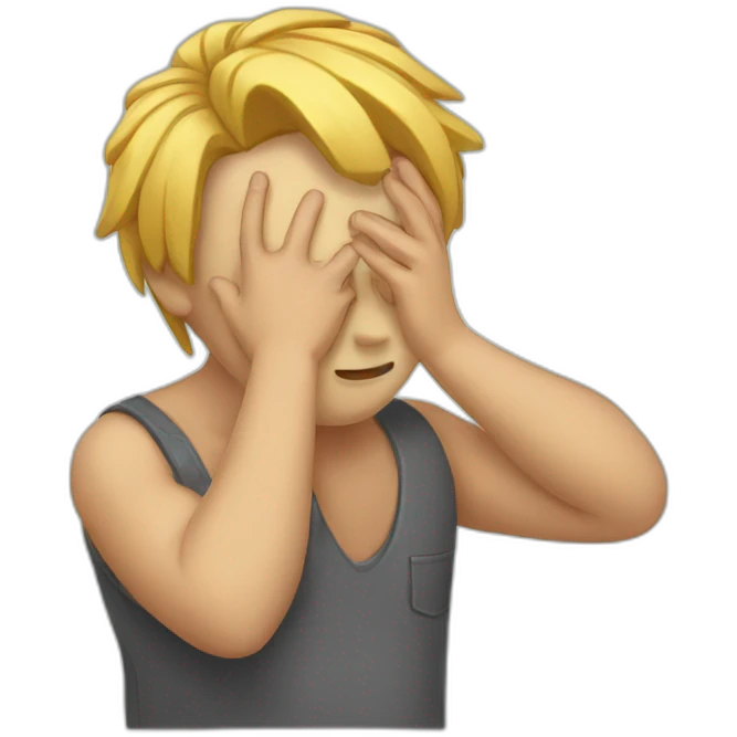 An facepalmi emoji