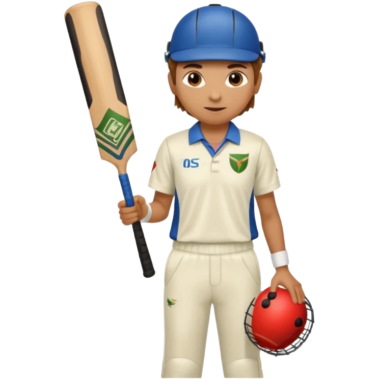 Playing cricket emoji