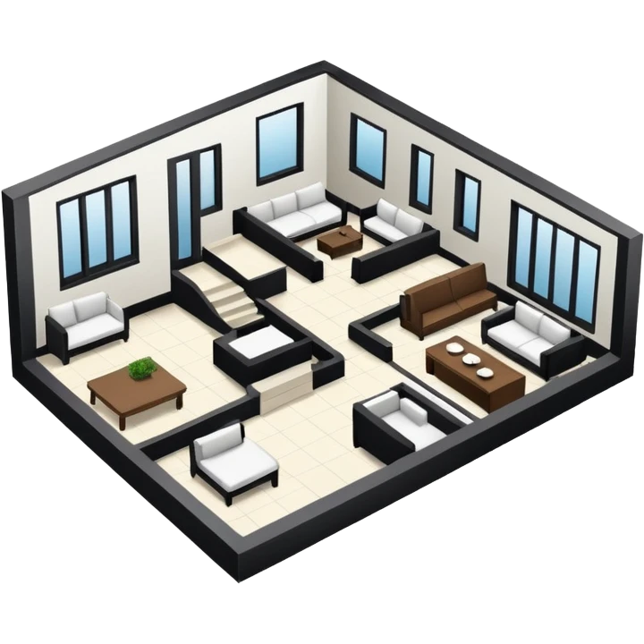 hand draw house plan emoji