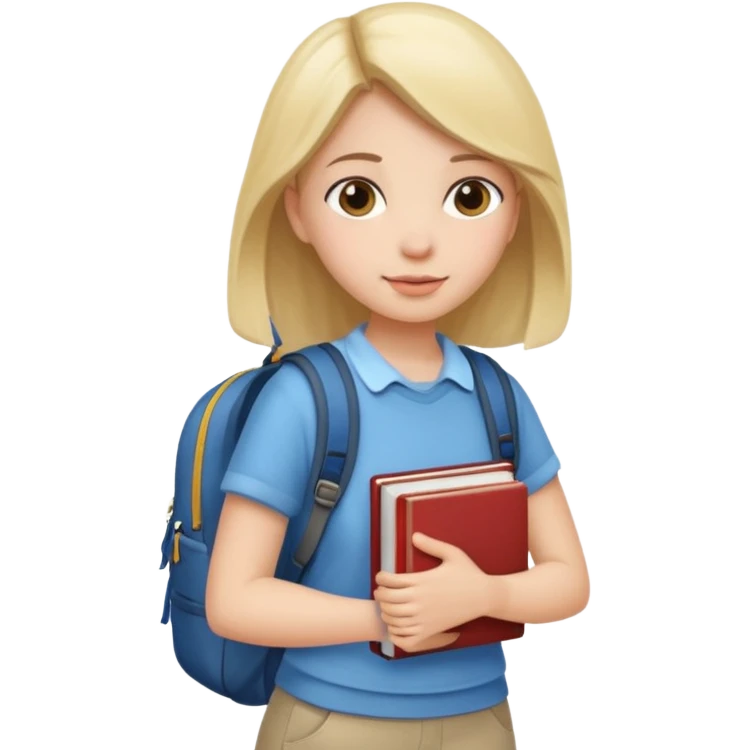 walk girl at university  emoji