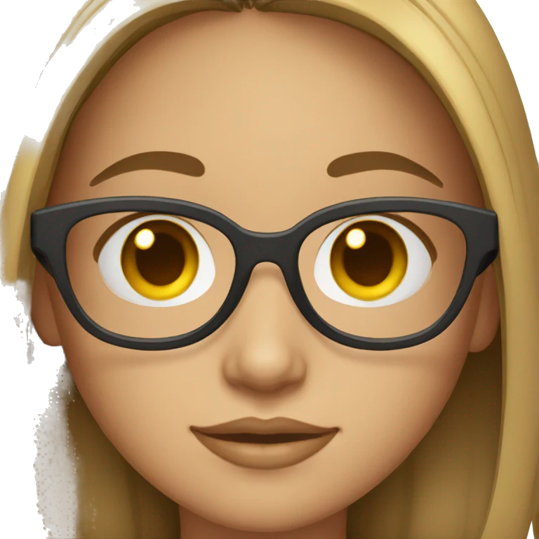 girl with spects emoji