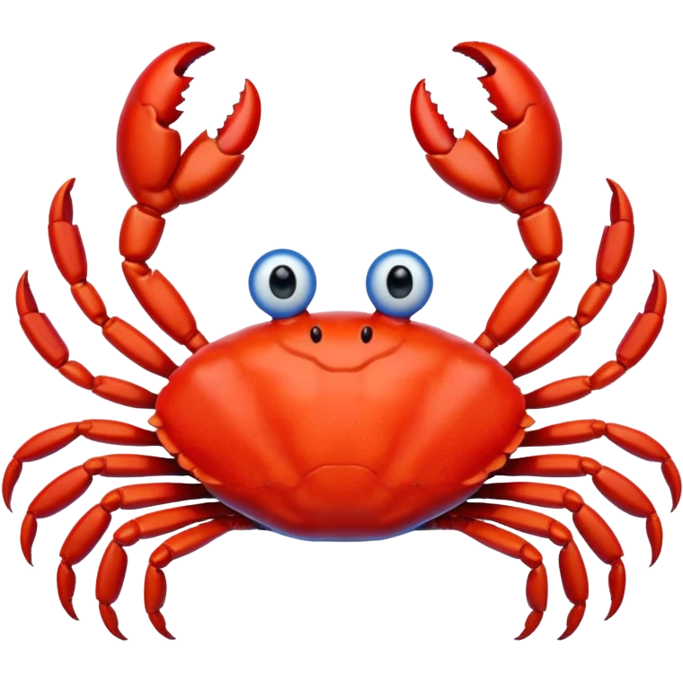 red crab and blue sprut are friends emoji
